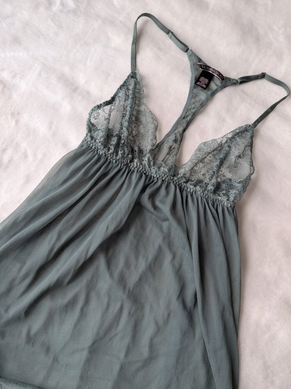 Victorias secret green Lingerie top - Picture 2 of 3